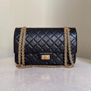 CHANEL 2.55 Reissue Size 225 Bag Aged Calfskin Authentic Pre-Owned